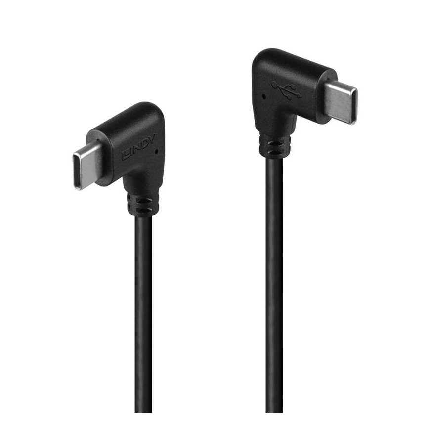 Lindy 32009 USB kabelis USB 2.0 1 m USB C Melns