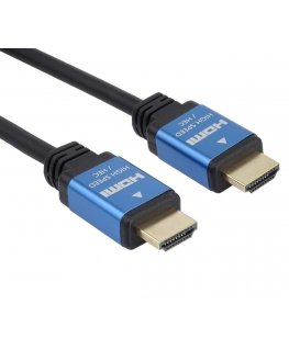 PremiumCord KPHDM2A05 HDMI-kaapeli 0,5 m HDMI-tyyppi A (vakio) musta, Sininen