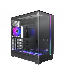 Kaste MONTECH micro ATX/Mini-ITX melnā midi torņa dators KING 45 PRO KING45PRO(B)