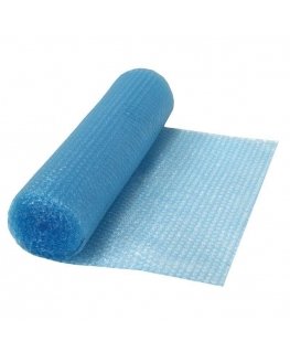 Paperseal Bubble Wrap Film 1 x 10 m, light blue color.
