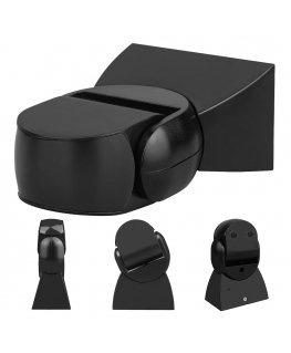 PIR Motion Sensor Maclean, infrared, IP65, black with black cover, range 12m, MCE201 B/B