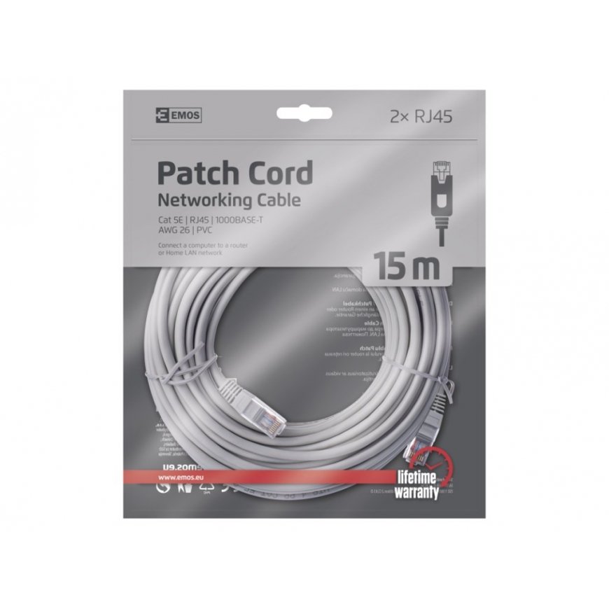 Патч-корд DATACOM UTP CAT5E 15м серый – 2