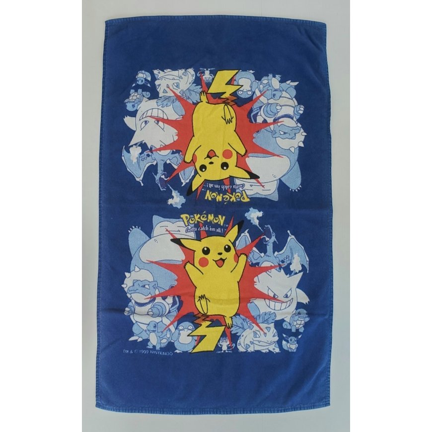 Nintendo Pokemon Pikachu rannalle tarkoitettu pyyhe, puuvillaa