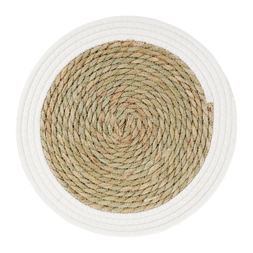 Boho Natural Pöytämatto 35 cm Valkoinen AMBITION