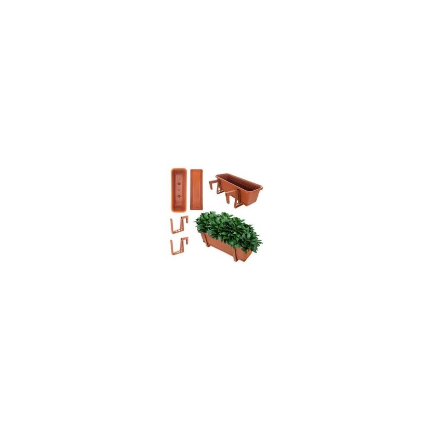 Spacetronik Curved Balcony Stand L-40cm Front with Clamps
