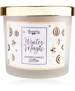 Ацентра Ароматная свеча WINTER MAGIC 170 г с золотой крышкой (8.5 × 7.5 см)