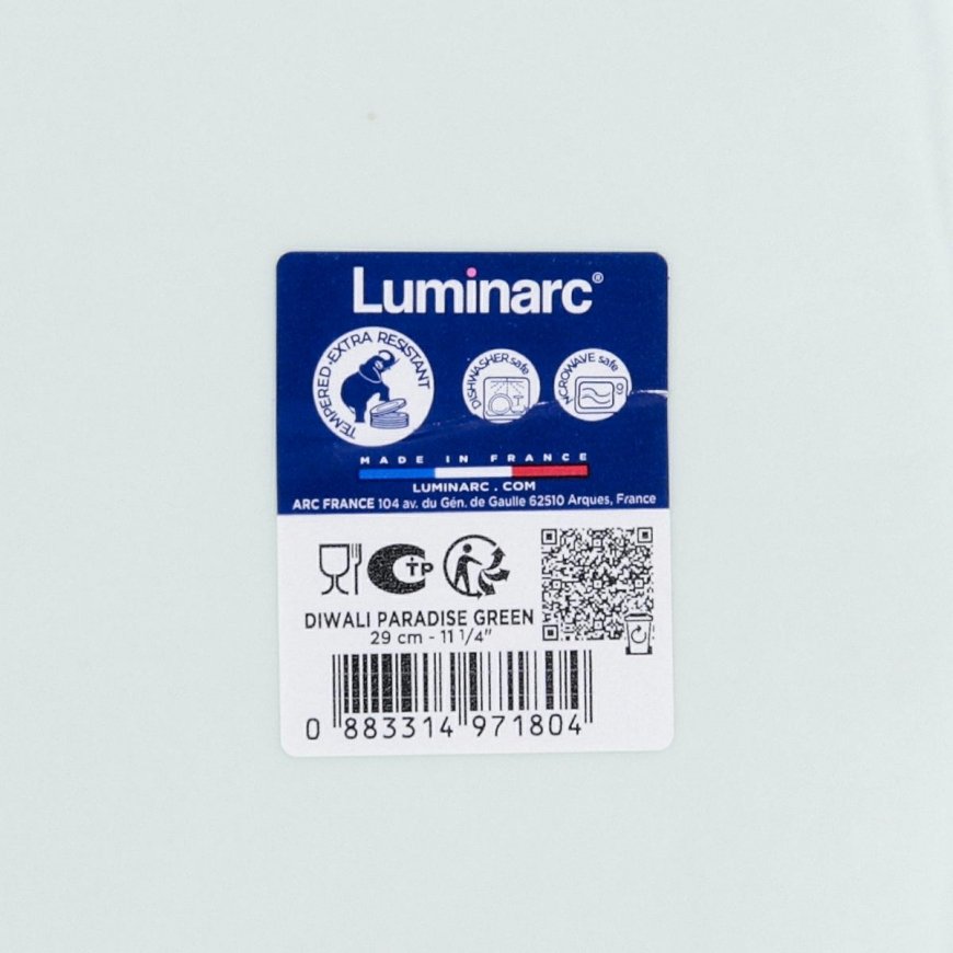 Диуали Парадиз зеленая тарелка 29 см LUMINARC