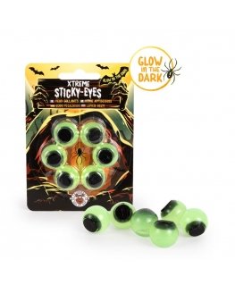 Trendhaus Zombie Zone - Glow in the Dark Sticky Toys Set - Eyes (6 pcs.)