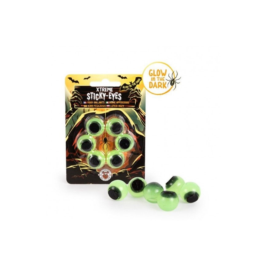 Trendhaus Zombie Zone - Glow in the Dark Sticky Toys Set - Eyes (6 pcs.) – 2