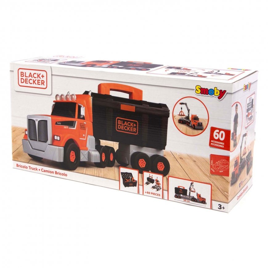 Smoby B&D Truck Bricolo työkalujen kanssa