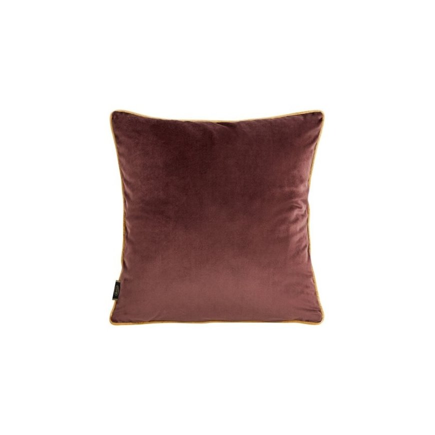 Eurofirany VELVET / 56 Мягкий бархатный наволочка для подушки с контрастными краями, 45X45 см, цвет: бордовый – 2