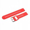 Pacific 20mm guminis dirželis smartwatch - raudonas/sidabrinis Pacific 20mm guminis dirželis smartwatch - raudonas/sidabrinis