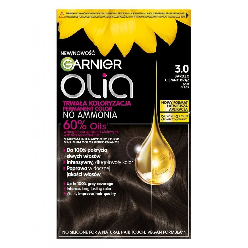 Постоянный цвет Garnier Olia 3.0 Очень Темный Коричневый