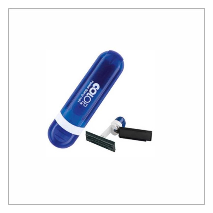 Colop Mini Pocket Stamp case with blue pad – 2