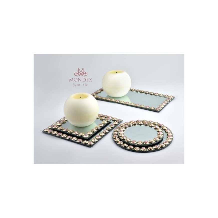 Mondex ELIA Pink Stand item. decorative diameter: 15xh1cm