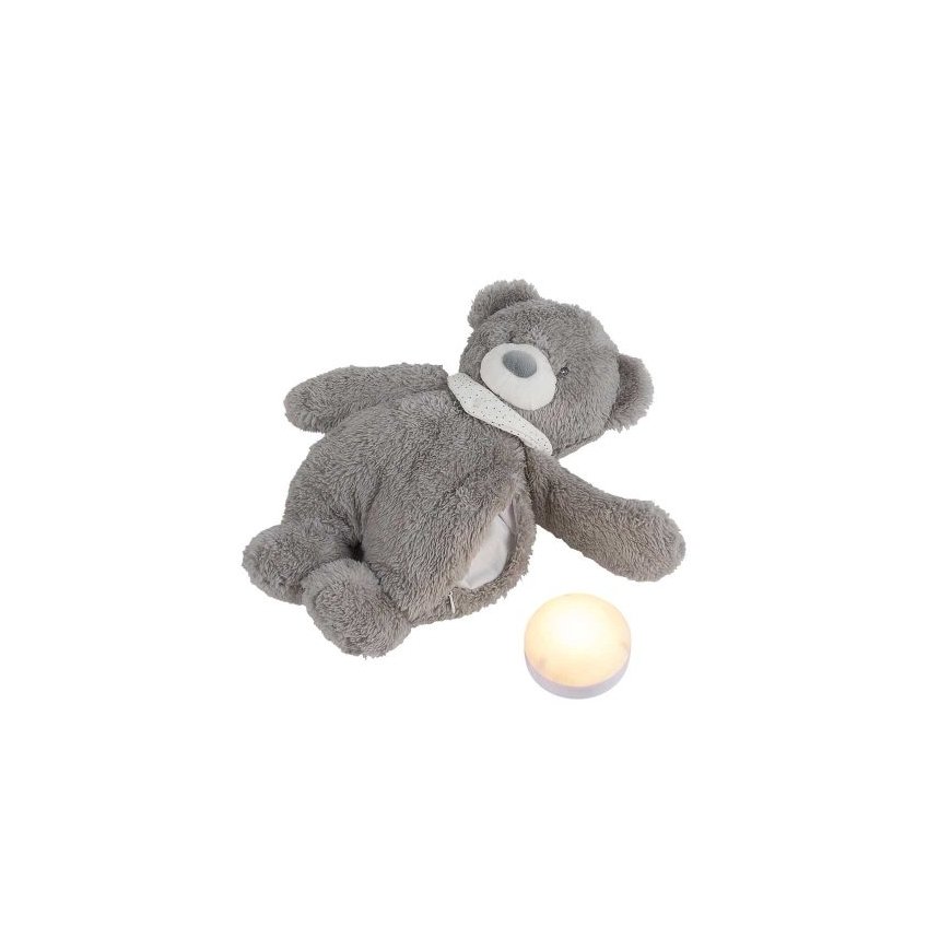 NATTOU Sleepy - cuddly plush toy with a crying sensor 4in1 | Grey Bear