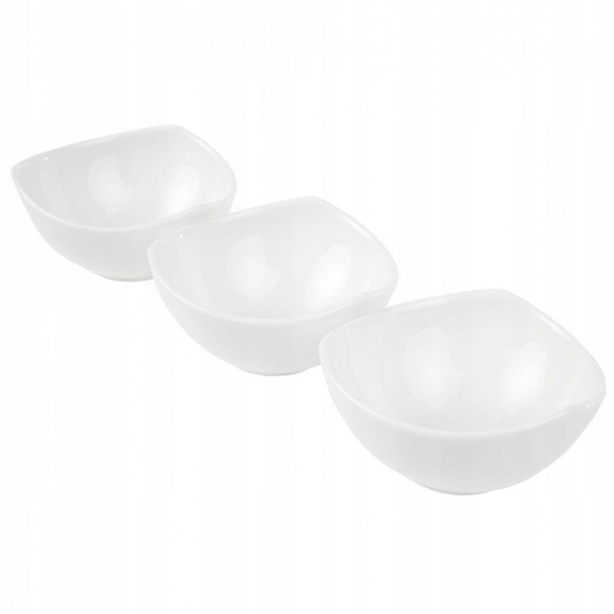 Salsa 3-osaline salatere komplekt 8,3 cm balte AMBITION