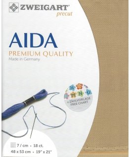 Zweigart Drobe Zweigart Sawitzki Iš anksto supjaustytas Fein-Aida 48x53 cm 37933004853