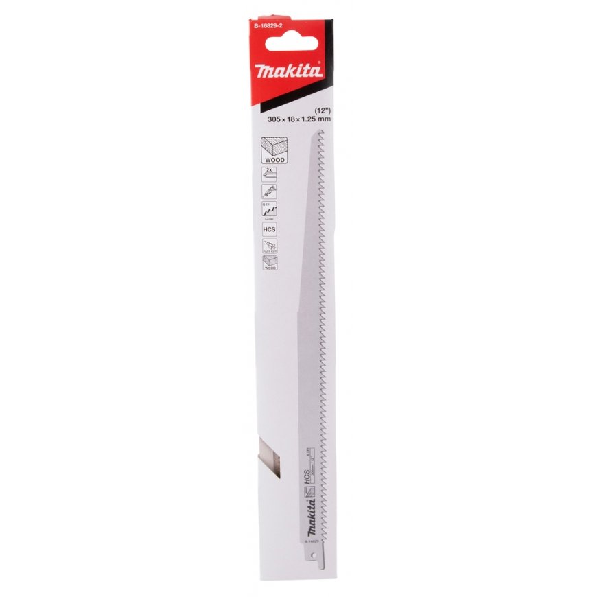 Makita Tiesinio pjūklo sahalait HCS 305x1,25mm (6tpi), 2 kpl. B-16829-2 – 2