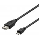 Deltaco MICRO-103 USB kabelis USB 2.0 2 m USB A USB A/Micro-USB B Melns Deltaco MICRO-103 USB kabelis USB 2.0 2 m USB A USB A/Micro-USB B Melns