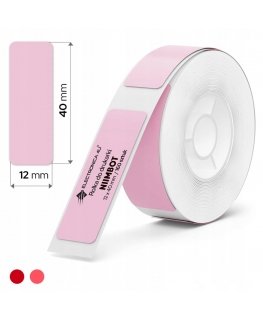 Niimbot ярлыки RP 12x40mm 155шт Розовые для D11 и D110