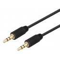 Deltaco 180008 audio kabelis 2 m 3.5mm Melns Deltaco 180008 audio kabelis 2 m 3.5mm Melns