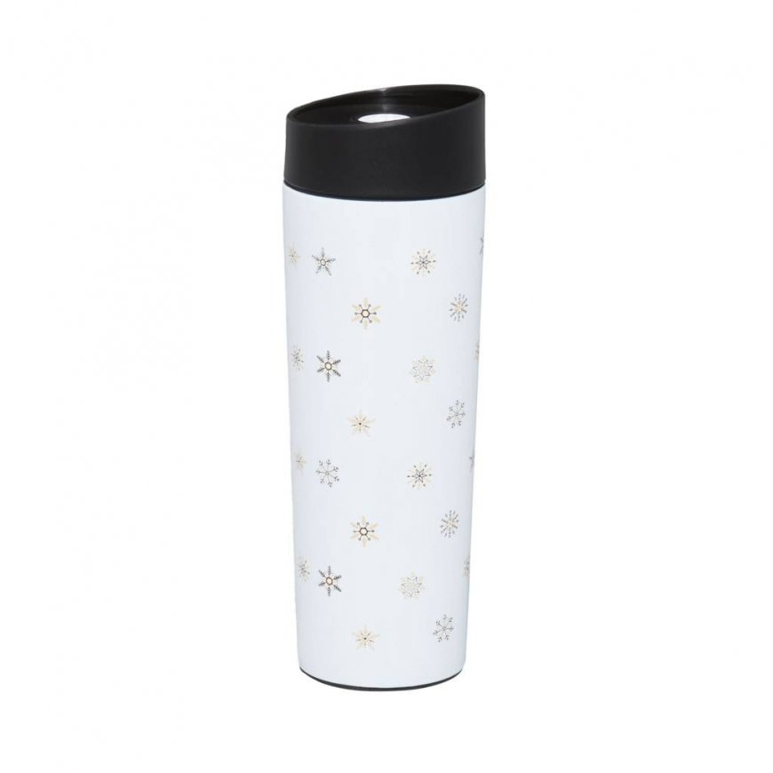 Art Deco Stars Thermo Mug 340 ml Snowflakes AMBITION
