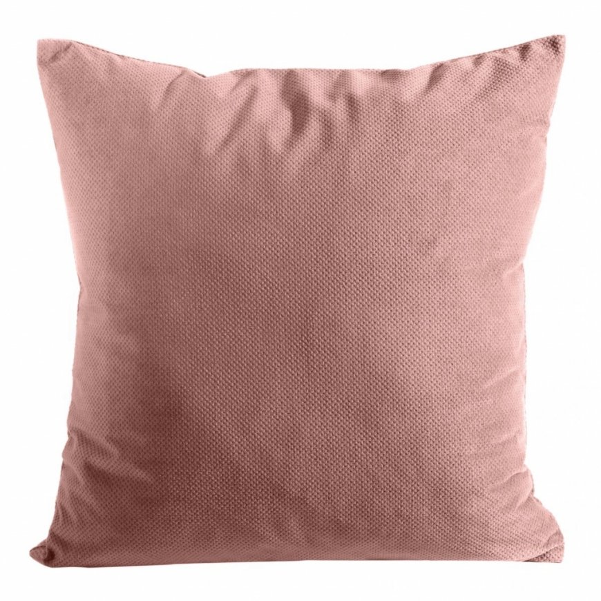Eurofirany MILO velvet cushion cover with a subtle structural pattern, 45X45 cm, color: dark pink – 2