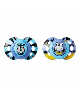 TOMMEE TIPPEE Silicone Pacifier FUN STYLE, 6-18 months, 2 pcs, 433651