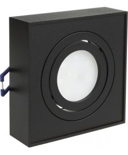 Lubinis šviestuvas Īliekama gaismas, LED caurule „Maclean“, punktiņš, SPOT, MR16/GU10, krāsa melna, 94x94x32mm, kvadrātveida, al