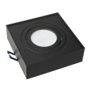 Recessed Light Maclean LED Tube, Spot, SPOT, MR16/GU10, Color Black, 94x94x32mm, Square, Aluminum, MCE464 B Recessed Light Maclean LED Tube, Spot, SPOT, MR16/GU10, Color Black, 94x94x32mm, Square, Aluminum, MCE464 B