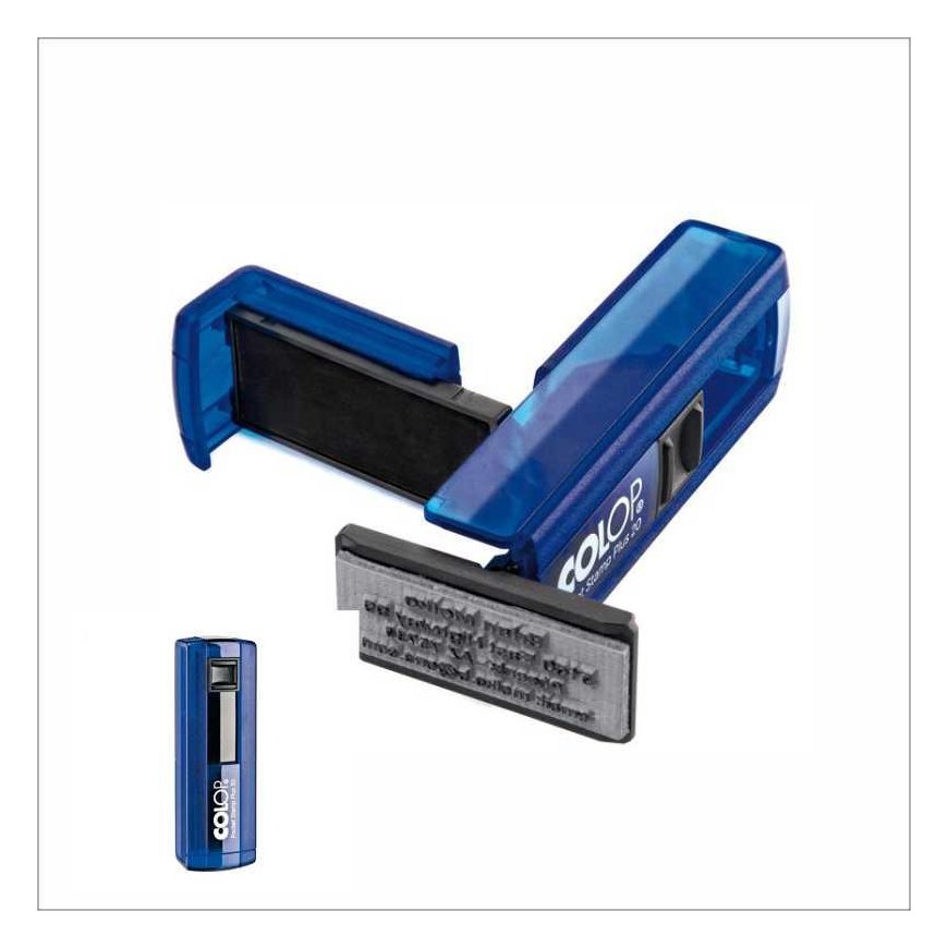 COLOP Pocket Stamp 30 NEW, blue body, colorless pad – 2