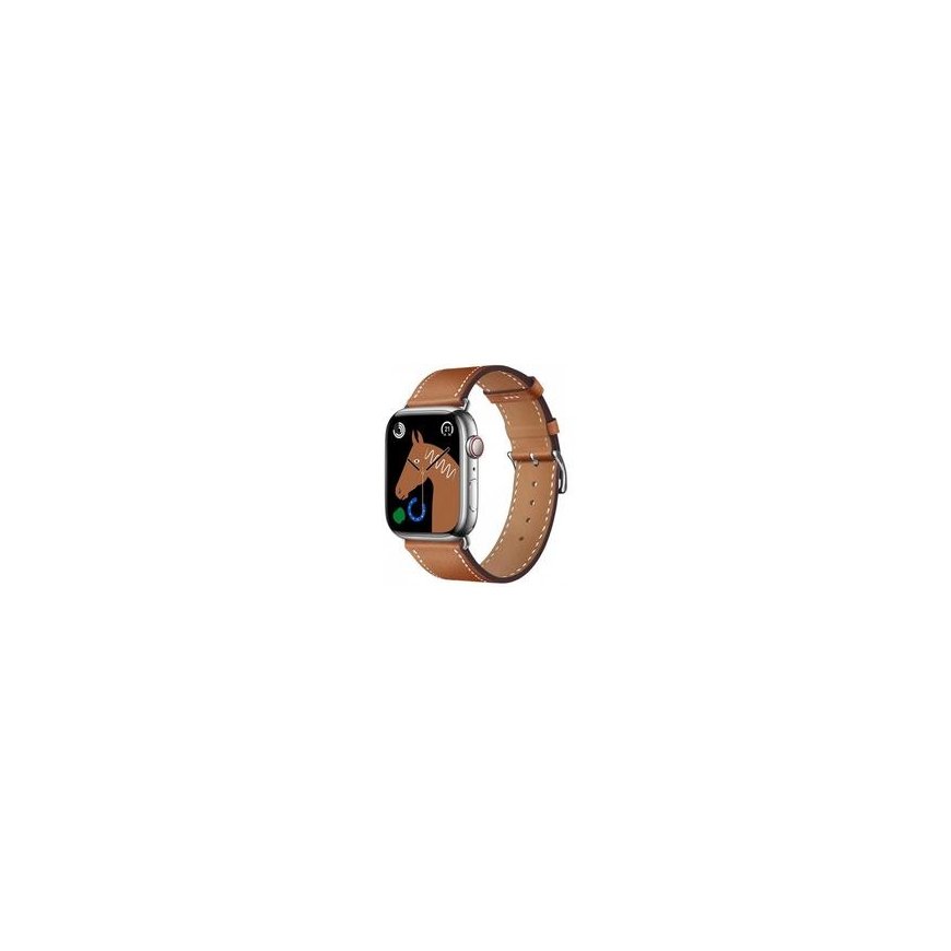 „Apple Watch“ dirželis Forcell F-Design FA21 magnetiska mākslīgās ādas siksna 42 / 44 / 45 / 49 mm brūns – 2