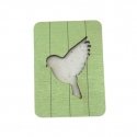 Kind Fox by Wizardi Yuliya Ausianikava individual activity according to certificate No. 1201908 Wooden sewing needle box "Bird" 