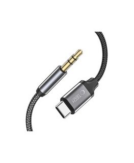 Jack Tech-Protect UltraBoost Sound USB-C / 3.5 mm Mini Jack Cable 1 m - Black