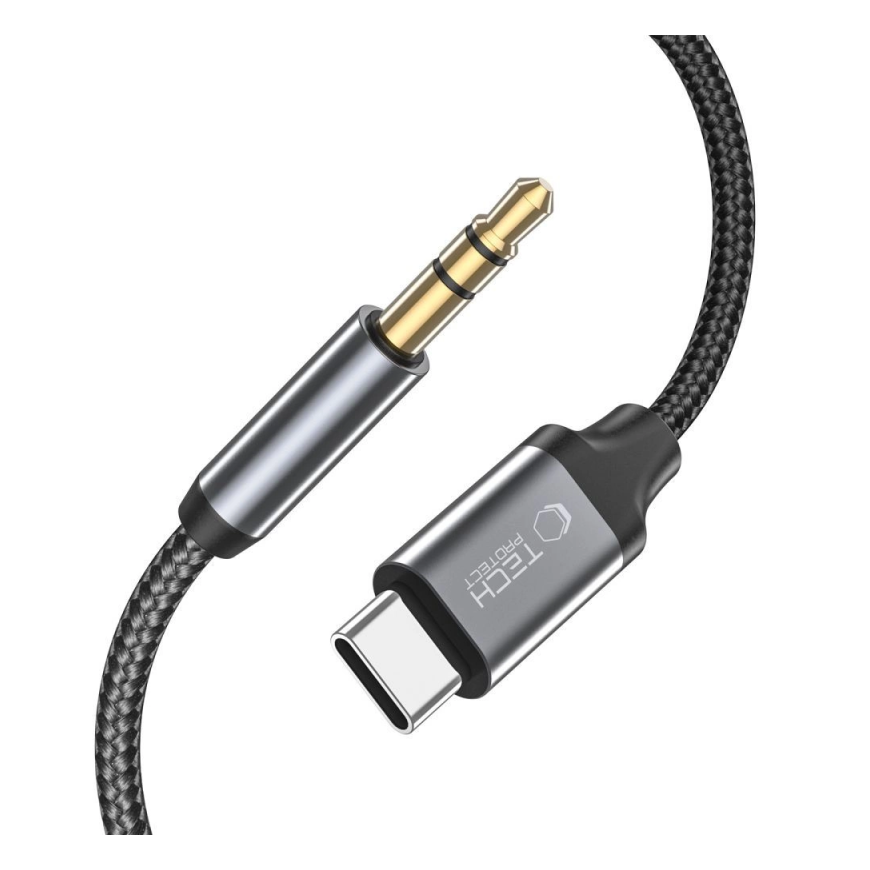 Jack Tech-Protect UltraBoost Sound USB-C / 3.5 mm Mini Jack Cable 1 m - Black – 2