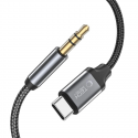 Jack Tech-Protect UltraBoost audio USB-C / 3,5 mm mini ligzdas kabelis 1 m - melns Jack Tech-Protect UltraBoost audio USB-C / 3,5 mm mini ligzdas kabelis 1 m - melns