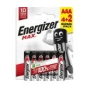 Щелочная батарея LR03 (AAA) E92 1.5V 1200mAh MAX Energizer в упаковке 6 штук Щелочная батарея LR03 (AAA) E92 1.5V 1200mAh MAX Energizer в упаковке 6 штук