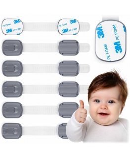 Ricokids 798101 skapja atvēršanas slēdzene, 6 gab., pelēka