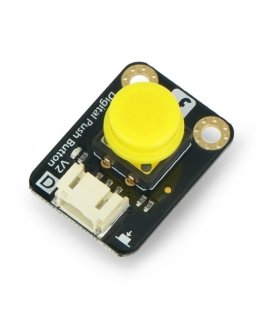 DFRobot Gravity digitālais poga Tact Switch, dzeltena