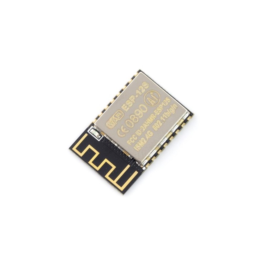 Oem WiFi modulis ESP-12S ESP8266 melns - 9 GPIO, ADC, PCB antena – 2