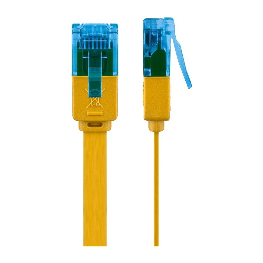 Goobay 96329 сетевой кабель Желтый 3 m Cat6a U/UTP (UTP) – 3