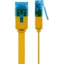 Goobay CAT 6A Flat Patch Cable U/UTP, yellow Goobay CAT 6A Flat Patch Cable U/UTP, yellow