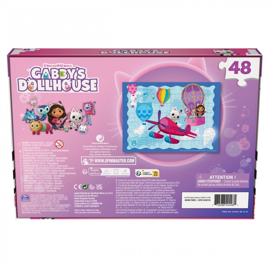 Games KPZ KPL Gabbys Dollhouse1 WdPz F23 GML Dėlionė 48 vnt Animaciniai filmai – 3