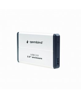 Gembird EE2-U3S-2-S cieto disku uzglabāšanas sistēma HDD korpuss Sudrabs 2.5"