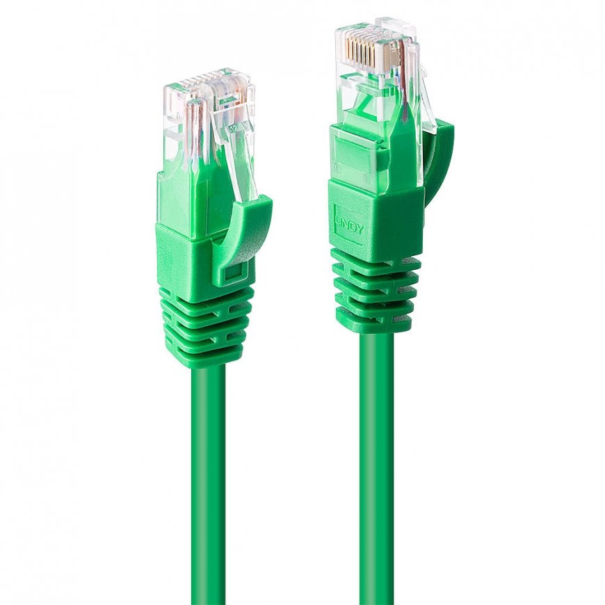 Lindy 48053 verkkokaapeli Vihreä 0,3 m Cat6 U/UTP (UTP)