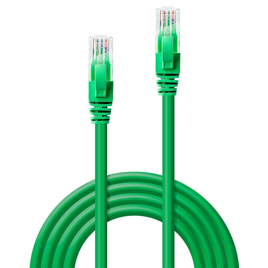 Lindy 48053 tīkla kabelis Zaļš 0,3 m Cat6 U/UTP (UTP) – 3