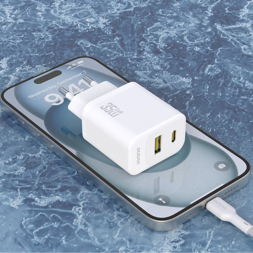 Dudao A27MaxCEU PD QC 35W USB-A USB-C Wall Charger with USB-C Ca – 5