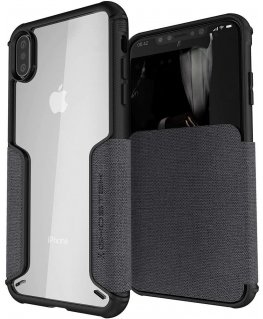 Ghostek Exec 3 mobile phone case 16.5 cm (6.5") Wallet case Grey