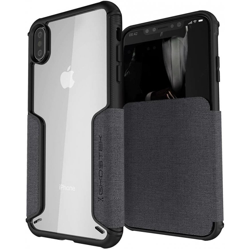 Ghostek Exec 3 mobile phone case 16.5 cm (6.5") Wallet case Grey